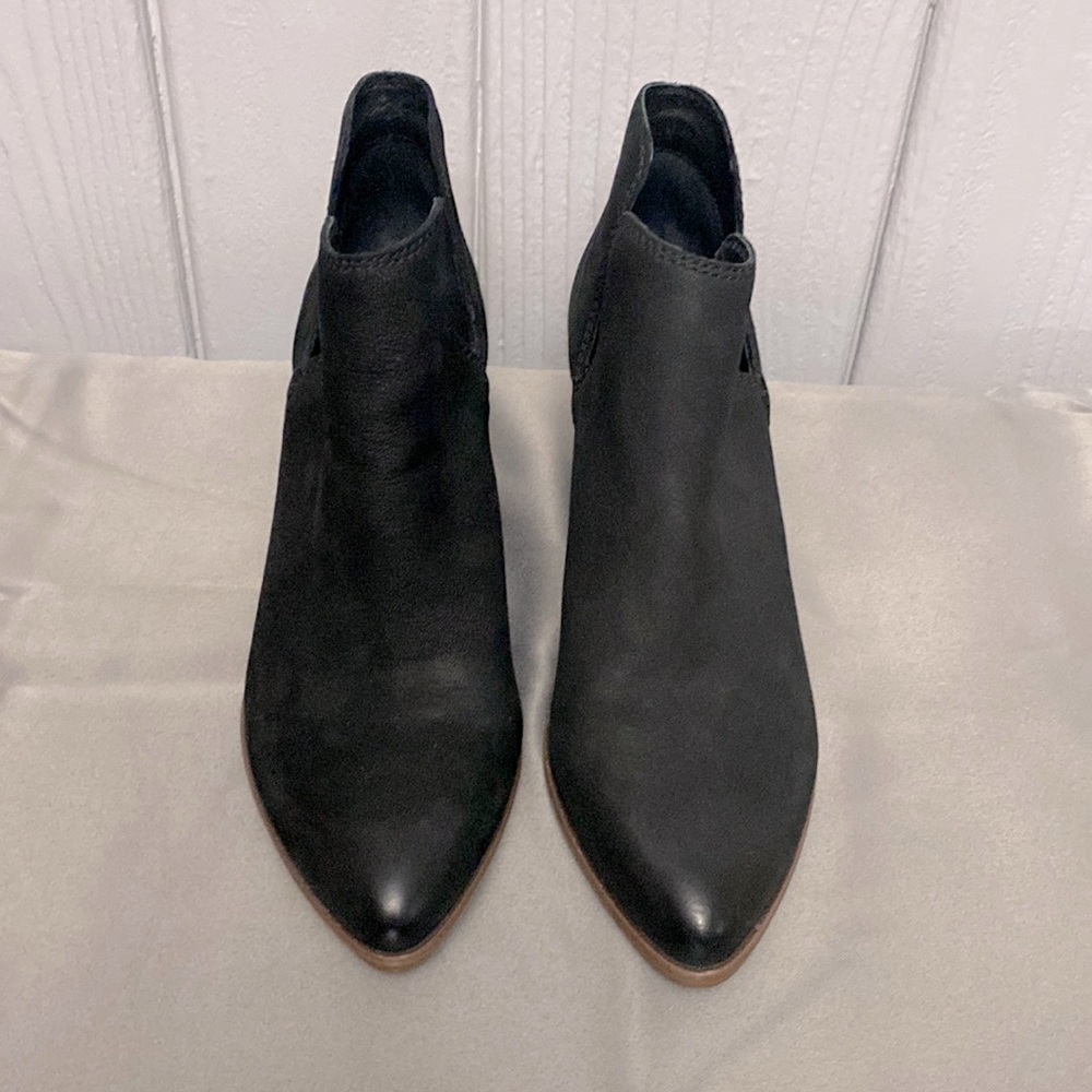 Frye Black Suede Ankle Boots Size 8.5